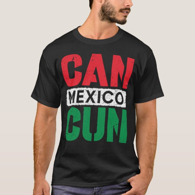 Cancun Mexico Vacation Souvenir 2023 Bech Summer T-Shirt (Front)