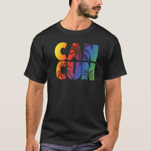 Cancun Mexico Vacation Souvenir Tropical Rainbow G T-Shirt