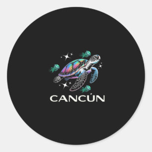 Cancún Mexico Vacationcancun Classic Round Sticker