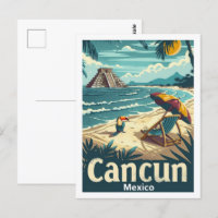 Cancun Mexico Vintage Famous Travel Place