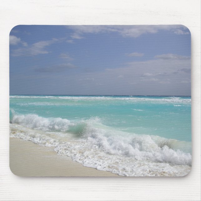 Cancun Ocean Waves Mouse Pad (Front)