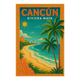 Cancún – Riviera Maya travel Poster