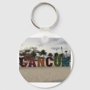 Cancun Sign - Playa Delfines, Mexico Keychain
