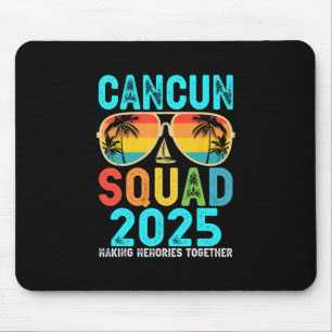 Cancun Squad 2025 Vacation Friends Family Matching Mouse Mat