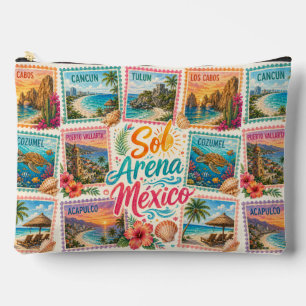 Cancun Sun Sand Mexico Beautiful Beaches Tropical Accessory Pouch