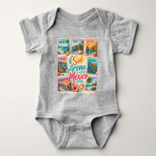 Cancun Sun Sand Mexico Beautiful Beaches Tropical Baby Bodysuit