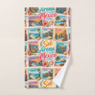 Cancun Sun Sand Mexico Beautiful Beaches Tropical Bath Towel Set