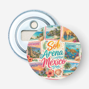 Cancun Sun Sand Mexico Beautiful Beaches Tropical Bottle Opener