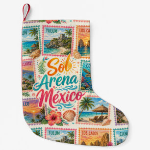 Cancun Sun Sand Mexico Beautiful Beaches Tropical Small Christmas Stocking