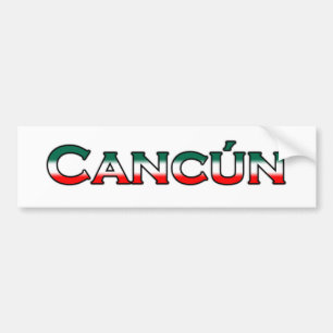 Cancun (text logo) bumper sticker