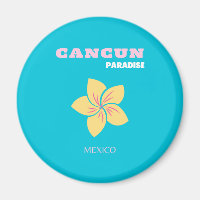 Cancun Travel Art, Mexico Travel Art, Preppy, Blue