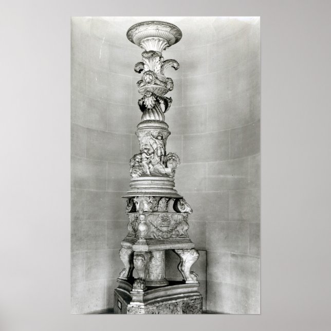 Candelabra designed by Piranesi on the basis Poster (Front)