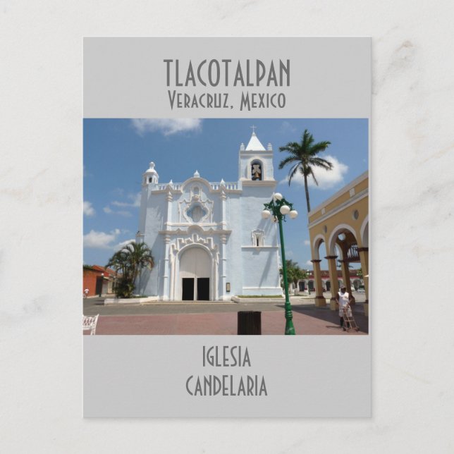 Candelaria Church-Tlacotalpan, Veracruz Postcard (Front)