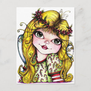 Candi Cane Fairy Postcard