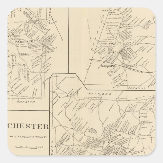 Candia, Epping Square Sticker (Front)