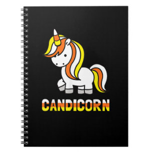 Candicorn Fun Halloween Unicorn T-Shirt Notebook