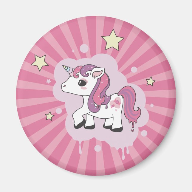 Candicorn, the Candy Unicorn Magnet (Front)