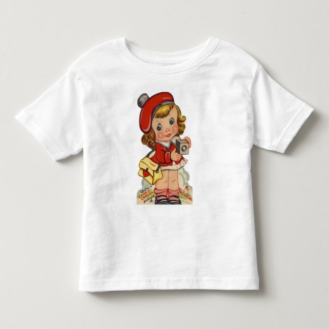 Candid Camera Valentine Toddler T-Shirt (Front)