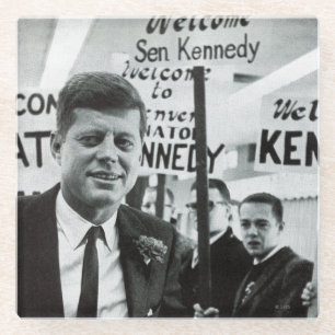 Candidate Kennedy Glass Coaster