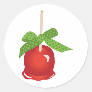 Candied Apple Classic Round Sticker