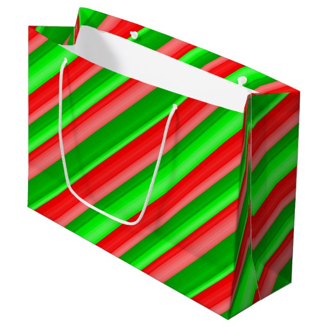 Candied Christmas Large Gift Bag (Front Angled)