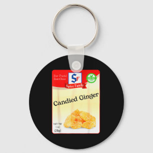 Candied Ginger Condiment Holiday Sce Group Costume Key Ring