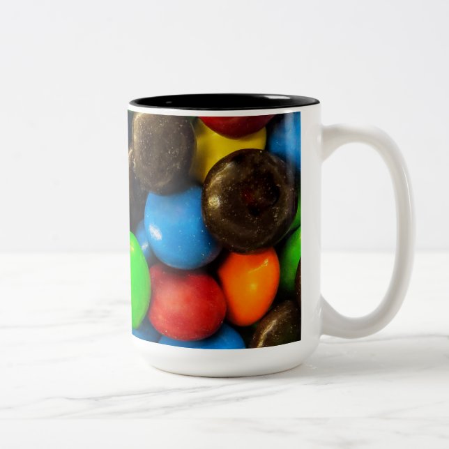 Candies  Colourful and sweet Two-Tone Coffee Mug (Right)
