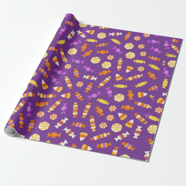 Candies Design Wrapping Paper (Unrolled)