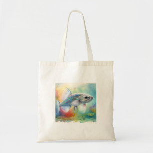 Candiru fish 260924AREF114 - Watercolor Tote Bag