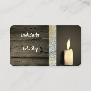 Candle boho mystic life coach reiki Business Cards