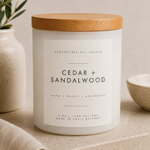 Candle Branding Label