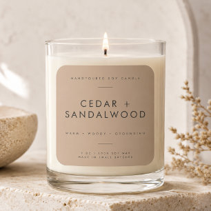 Candle Branding Label