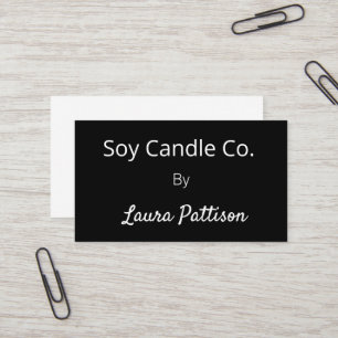 Candle business add name company website email det card