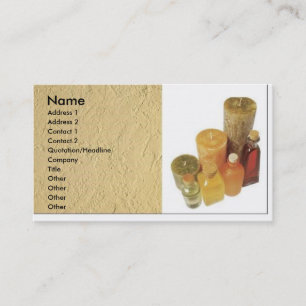 Candle business card