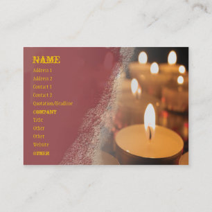 Candle Business Card Chubby