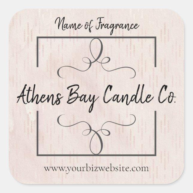 Candle Business Label (Front)