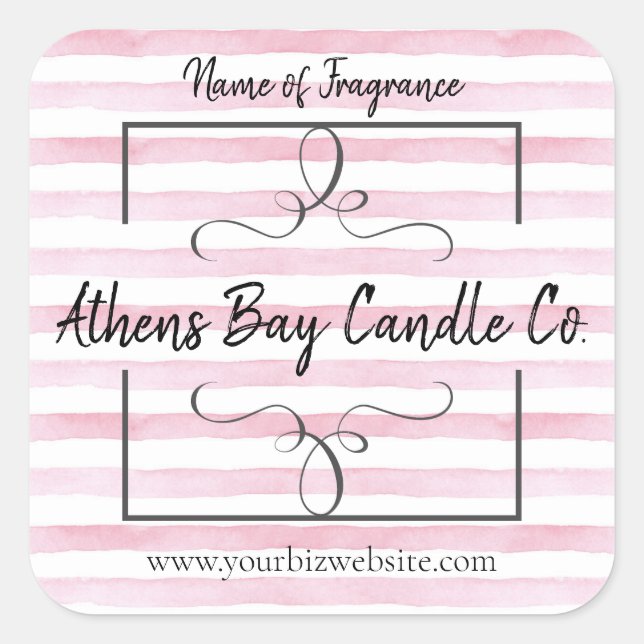 Candle Business Label (Front)