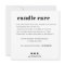 Candle Care Thank You Card