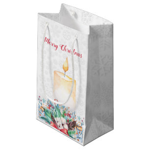 Candle & Christmas Decoration Small Gift Bag