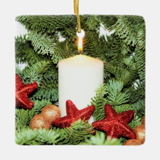 Candle Christmas Ornament (Front)