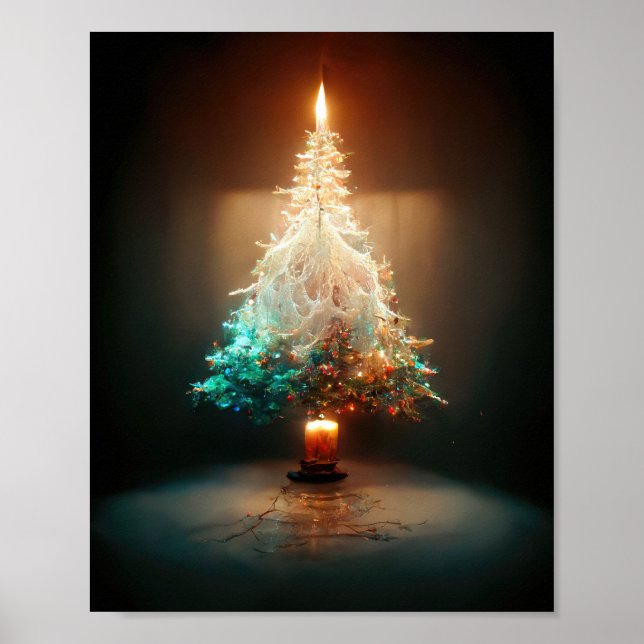 Candle Christmas Tree Poster (Front)