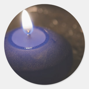 Candle Classic Round Sticker