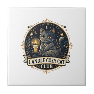 Candle Cosy Cat Cat Dad Gift Idea - Candle Cosy Ca Tile