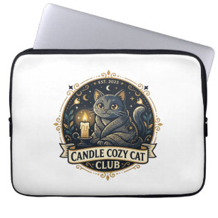 Candle Cozy Cat Cat Dad Gift Idea - Candle Cozy Ca Laptop Sleeve