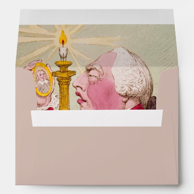 Candle - Envelope for Card size 12.7 x 17.8 cm (Back (Bottom))
