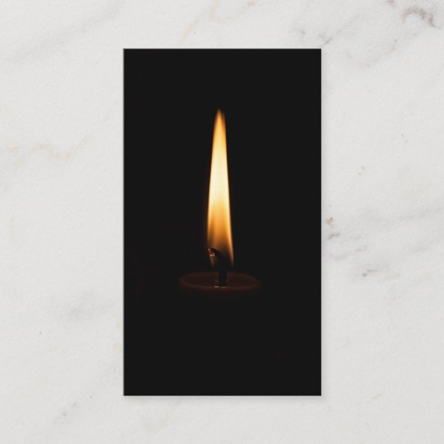 Candle Flame 2 Business Card (Front)
