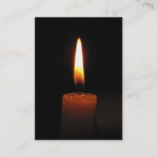 Candle Flame ATC Business Card