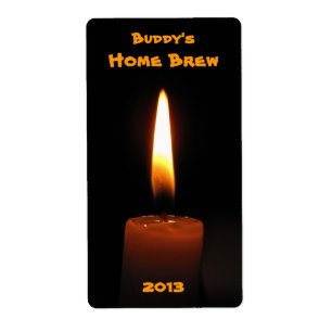 Candle Flame Beer Label