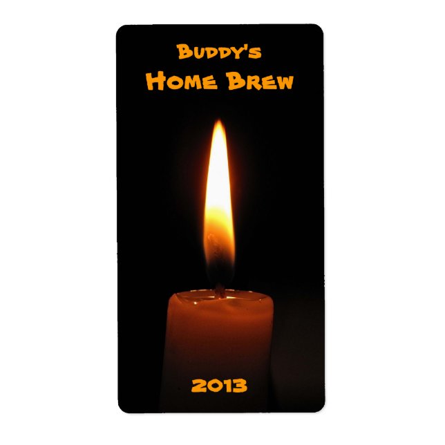 Candle Flame Beer Label (Front)