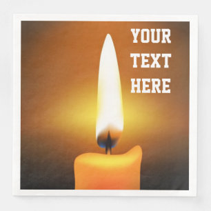 Candle Flame Paper Napkins